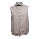 Two Tone Reversible Leather Vest // Gray (Euro: 46)