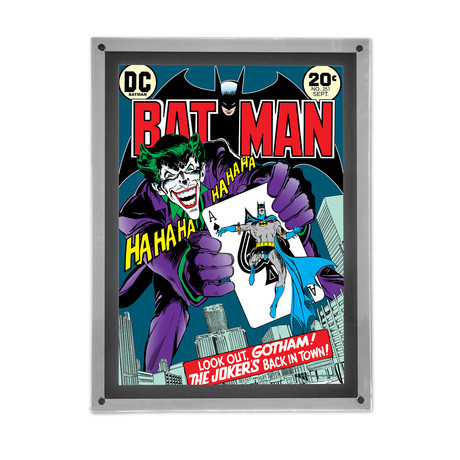 DC Comics (The Jokers Back in Town) // MightyPrint™ Wall Art // Backlit LED Frame