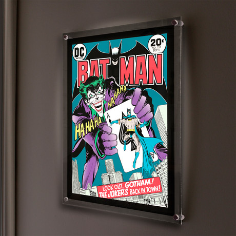 DC Comics (The Jokers Back in Town) // MightyPrint™ Wall Art // Backlit LED Frame
