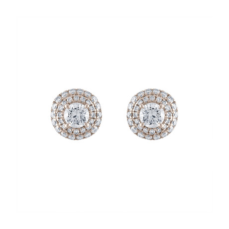 Brilliantee 18k White Gold Diamond Earrings I // Pre-Owned