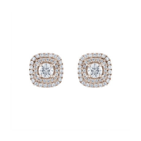Brilliantee 18k White Gold Diamond Earrings II // Pre-Owned