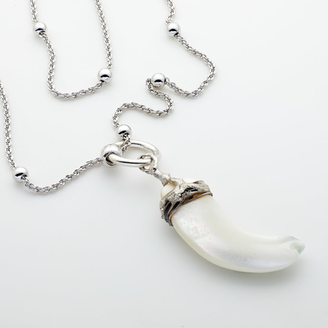 Natural Shell Pendant + Chain