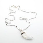 Natural Shell Pendant + Chain