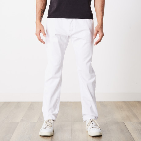 Slim 5 Pocket Twill Colored Jean // White (30WX30L)
