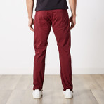 Slim 5 Pocket Twill Colored Jean // Maroon (30WX30L)