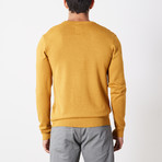 Slim Crew Neck Sweater // Mustard (L)