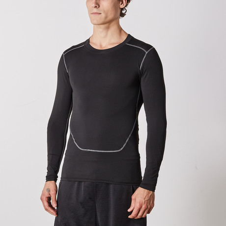 Men's Quick-Dry Long-Sleeve Shirt // Black (S)