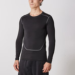 Men's Quick-Dry Long-Sleeve Shirt // Black (L)