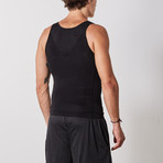 Men’s Compression and Body-Support Undershirt // Black (Large)