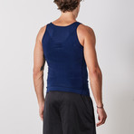 Men’s Compression and Body-Support Undershirt // Navy (Small)