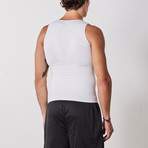 2-in-1 Compression and Posture Support Shirt // White (X-Large)