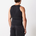 2-in-1 Compression and Posture Support Shirt // Black (Small)