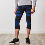 Men's Compression Leggings with Targeted Compression // Blue (2XL)