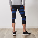 Men's Compression Leggings with Targeted Compression // Blue (2XL)