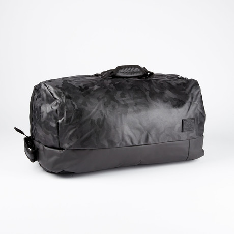Dual Carry Camo Duffel Backpack // Black Camo