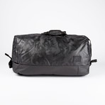 Dual Carry Camo Duffel Backpack // Black Camo
