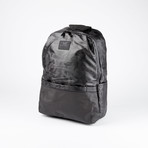 Camo Print Backpack // Black Camo