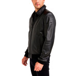 Shoosh Leather Jacket // Black (X-Large)