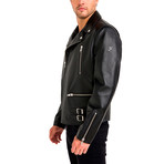 Lucas Leather Jacket // Black (X-Large)