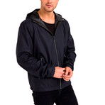 Remi Reversible Leather Jacket // Black + Navy (Small)
