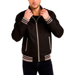 Arthur Reversible Leather Jacket // Beige + Black (3X-Large)