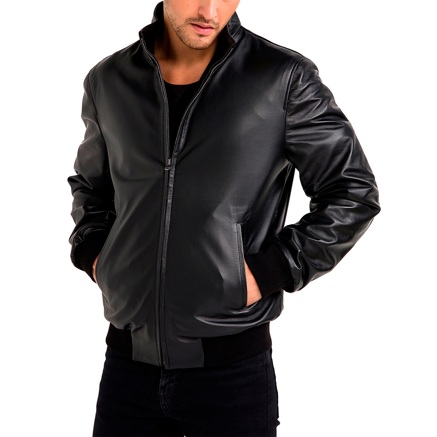 Arthur Reversible Leather Jacket // Black (Medium) - Jack Williams ...