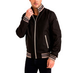 Arthur Reversible Leather Jacket // Beige + Black (Small)
