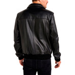 Shoosh Leather Jacket // Black (Small)
