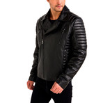 Leon Leather Jacket // Black (X-Large)