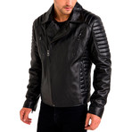 Leon Leather Jacket // Black (Small)