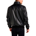 Arthur Reversible Leather Jacket // Black (Small)