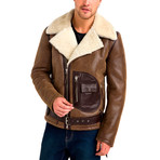 James Leather Jacket // Cognac (Small)