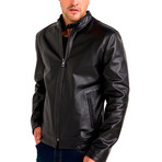 Charles Leather Jacket // Black (X-Large)