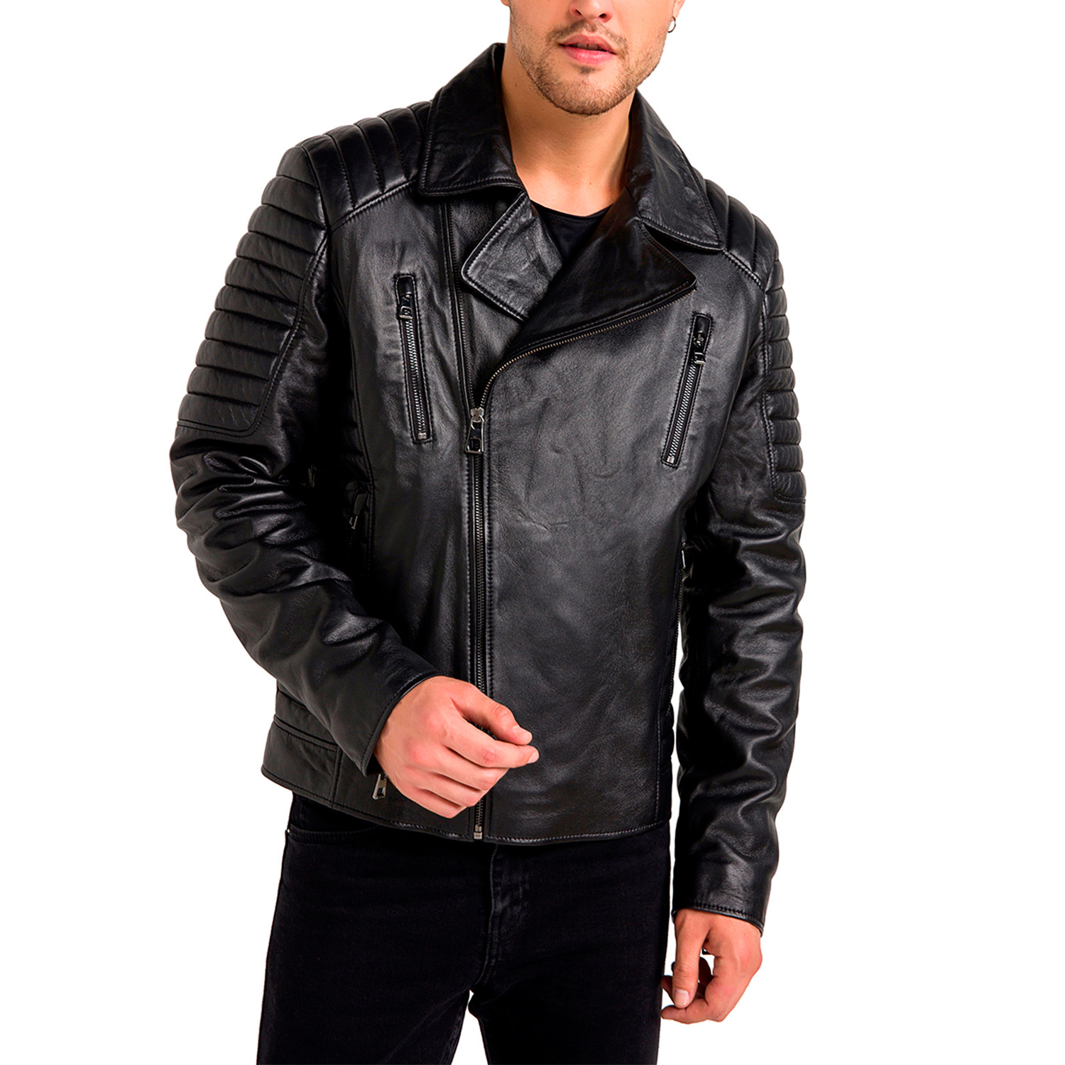 Leon Leather Jacket // Black (Large) - Jack Williams - Touch of Modern