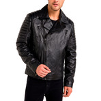 Leon Leather Jacket // Black (Small)