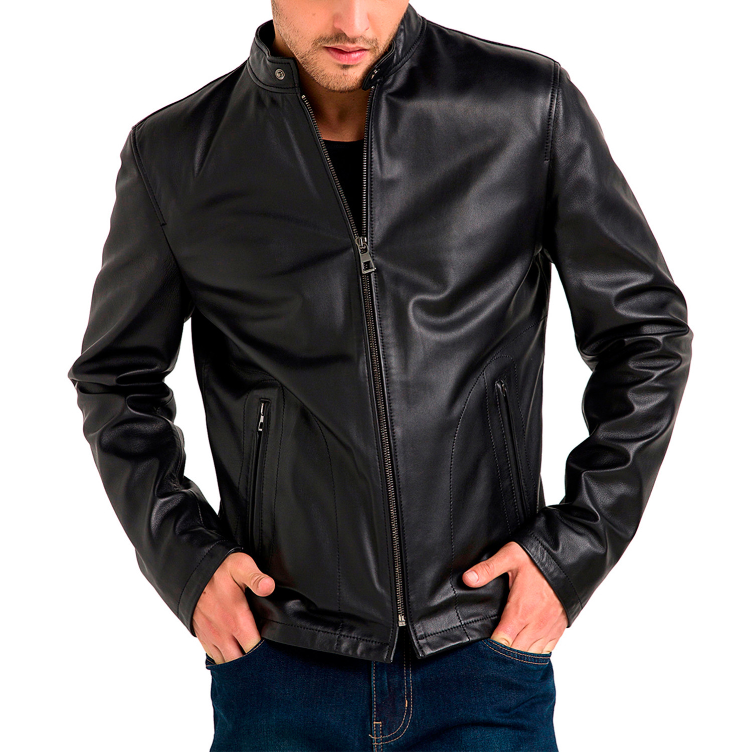 Charles Leather Jacket // Black (Medium) - Brasco Fashion Group ...