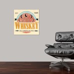 Vintage Liquor Label III // Grace Popp (18"W x 18"H x 0.75"D)