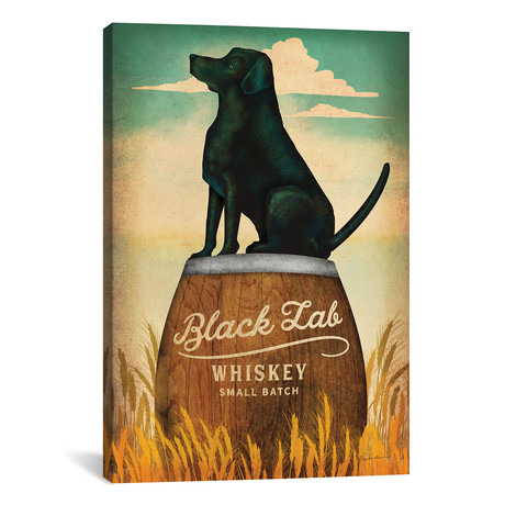 Black Lab Whiskey // Ryan Fowler (18"W x 26"H x 0.75"D)