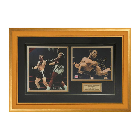 Muhammad Ali + George Chuvalo Double Photo // Signed By George Chuvalo // Limited Edition