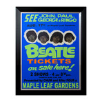 The Beatles // Live at Maple Leaf Gardens 1966 Toronto // Custom Framed