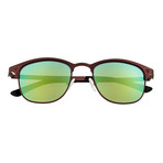 Phase Polarized Sunglasses // Black Frame + Orange-Yellow Lens (Brown Frame + Green-Blue Lens)