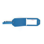 Salvatore Ferragamo // Smooth Leather Luggage Tag // Blue