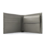 Salvatore Ferragamo // Leather Bi-Fold Wallet // Gray