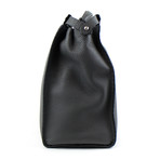 Fendi // Leather Peekaboo Selleria Handbag // Gray