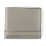 Salvatore Ferragamo // Leather Bi-Fold Wallet // Gray