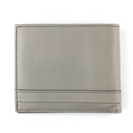 Salvatore Ferragamo // Leather Bi-Fold Wallet // Gray