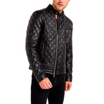 Devin Leather Jacket // Black (Medium)
