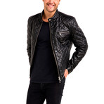 Devin Leather Jacket // Black (X-Large)
