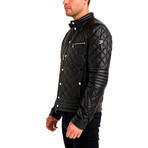 Devin Leather Jacket // Black (X-Large)