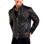 Devin Leather Jacket // Black (2X-Large)